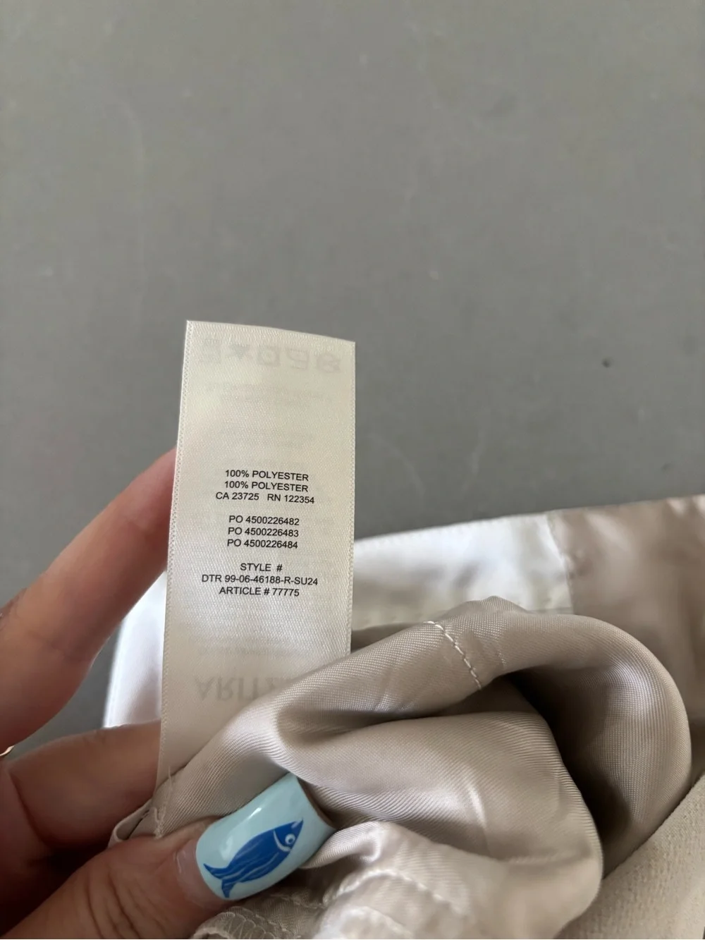 Aritzia The Effortless Pant in matte pearl NWOT - Picture 6 of 6